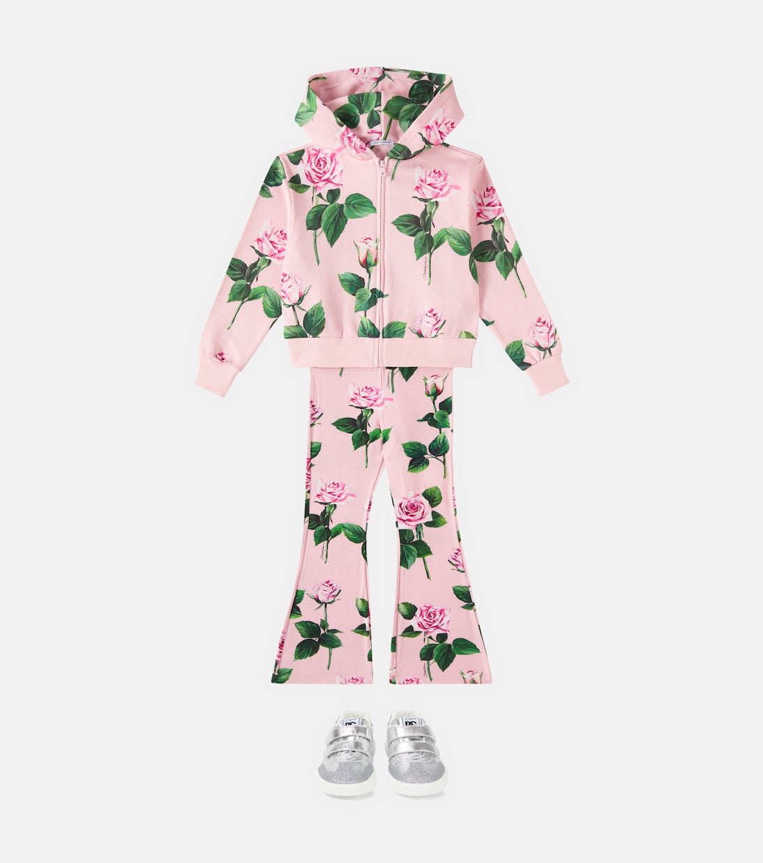 Dolce&Gabbana Kids - Floral flared sweatpants