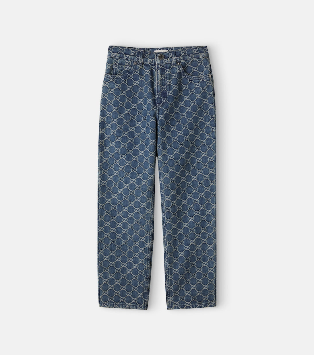 Gucci Kids - GG denim jacquard straight jeans