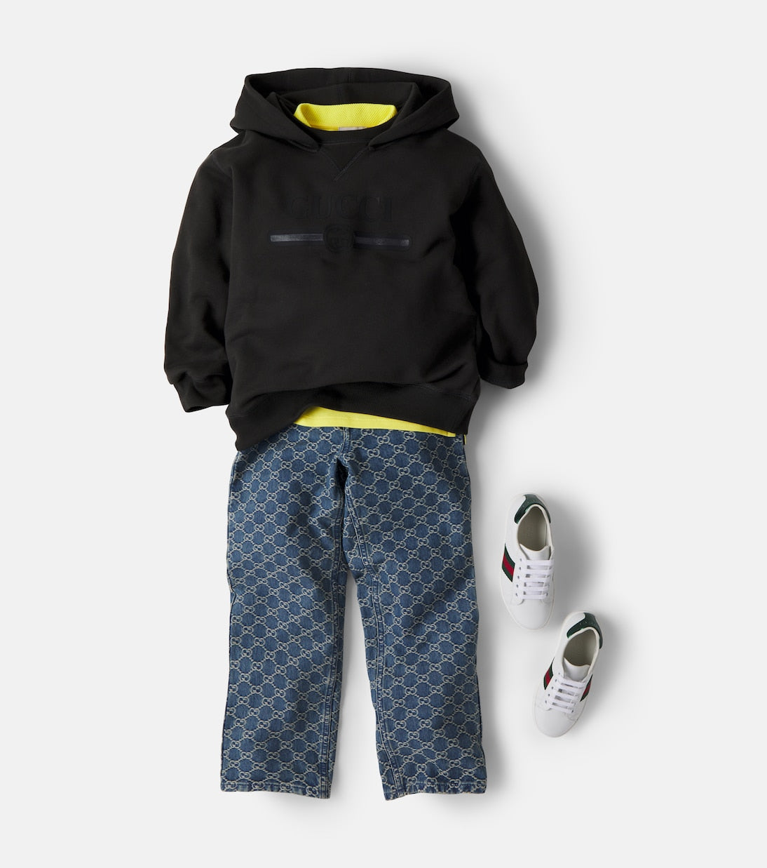 Gucci Kids - GG denim jacquard straight jeans