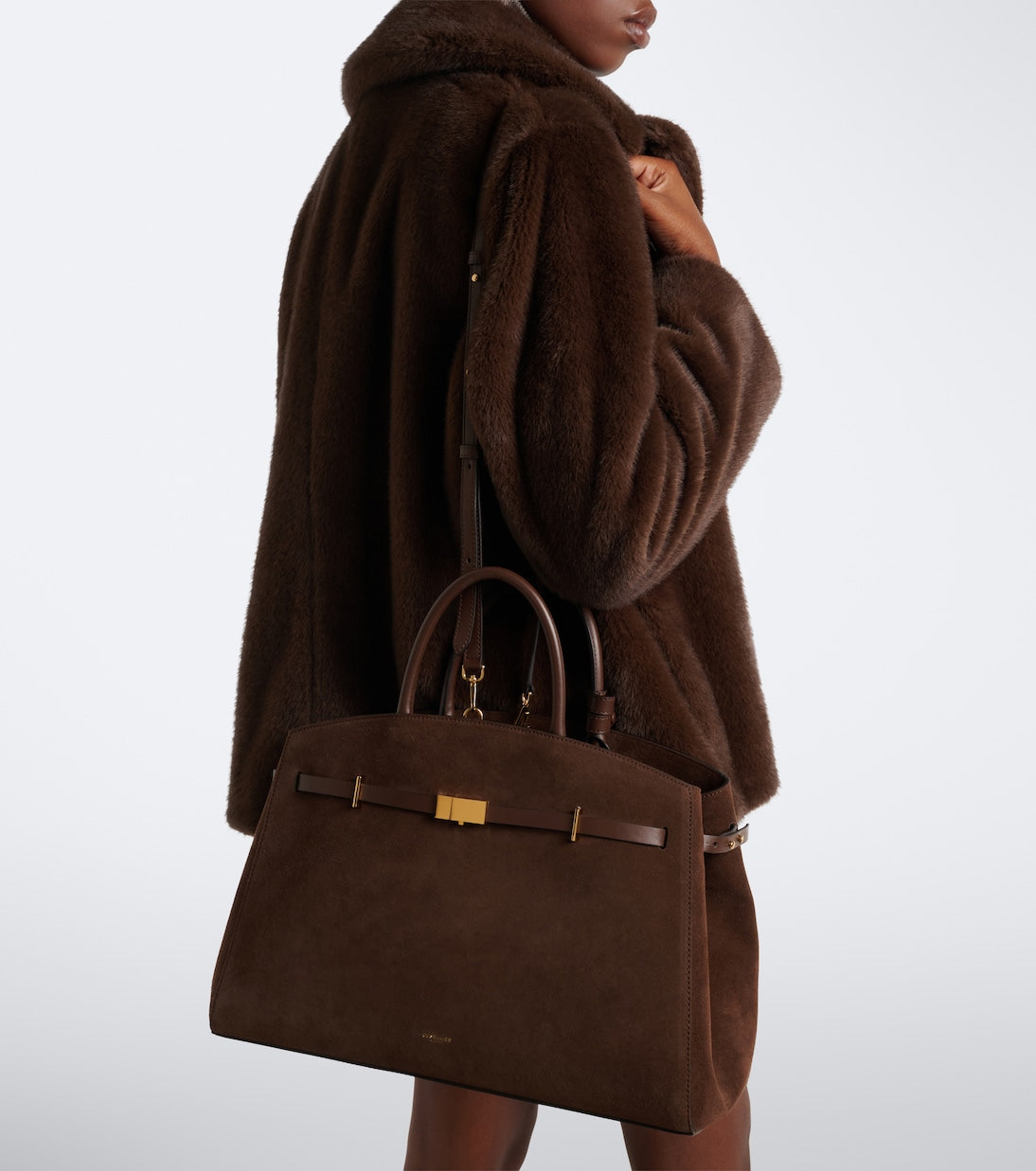 DeMellier - Hudson Small suede top-handle bag