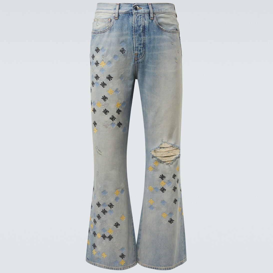 Amiri - Ma Quad embroidered flared jeans