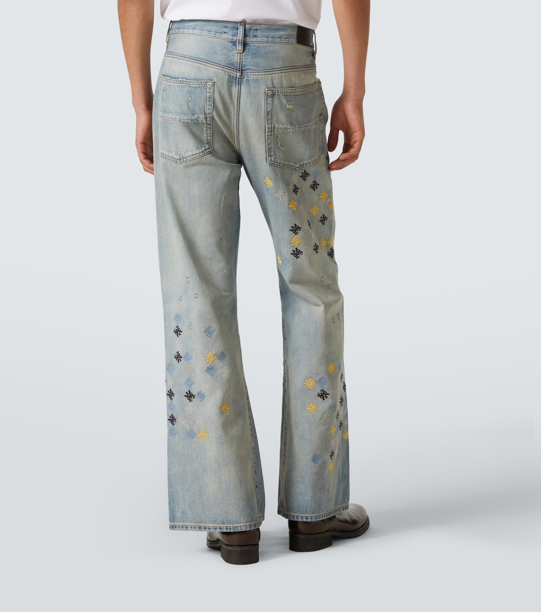 Amiri - Ma Quad embroidered flared jeans