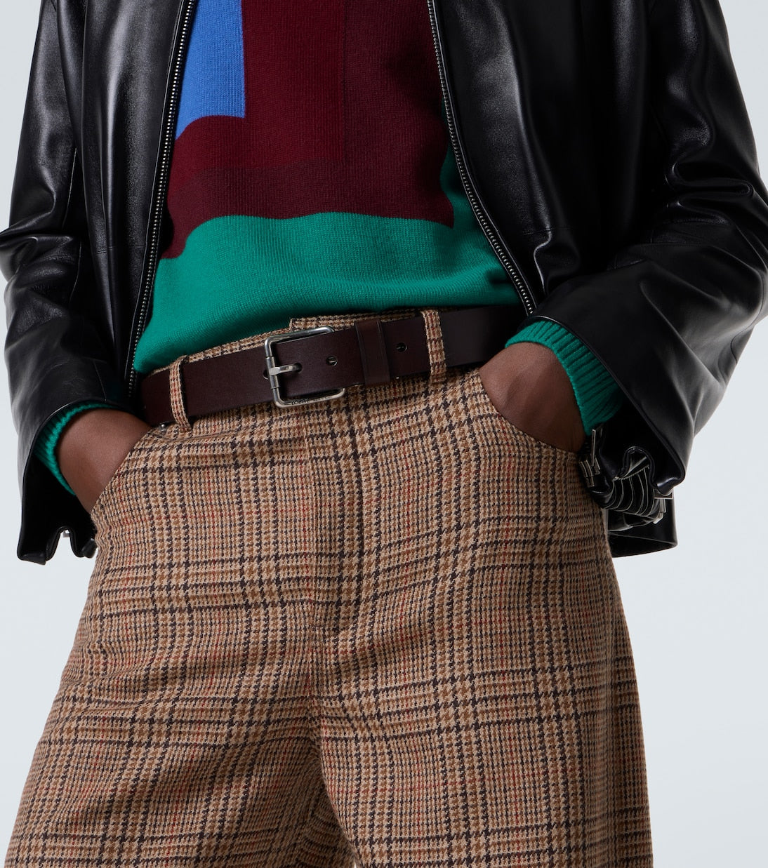 Loewe - Roller Curve leather belt
