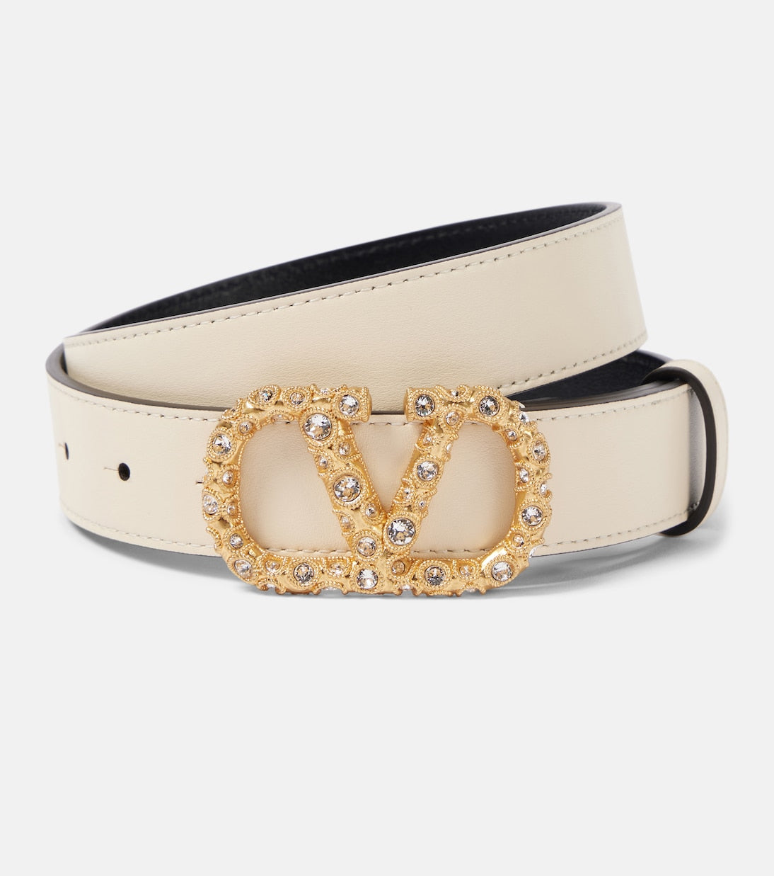 Valentino Garavani - VLogo Signature embellished leather belt