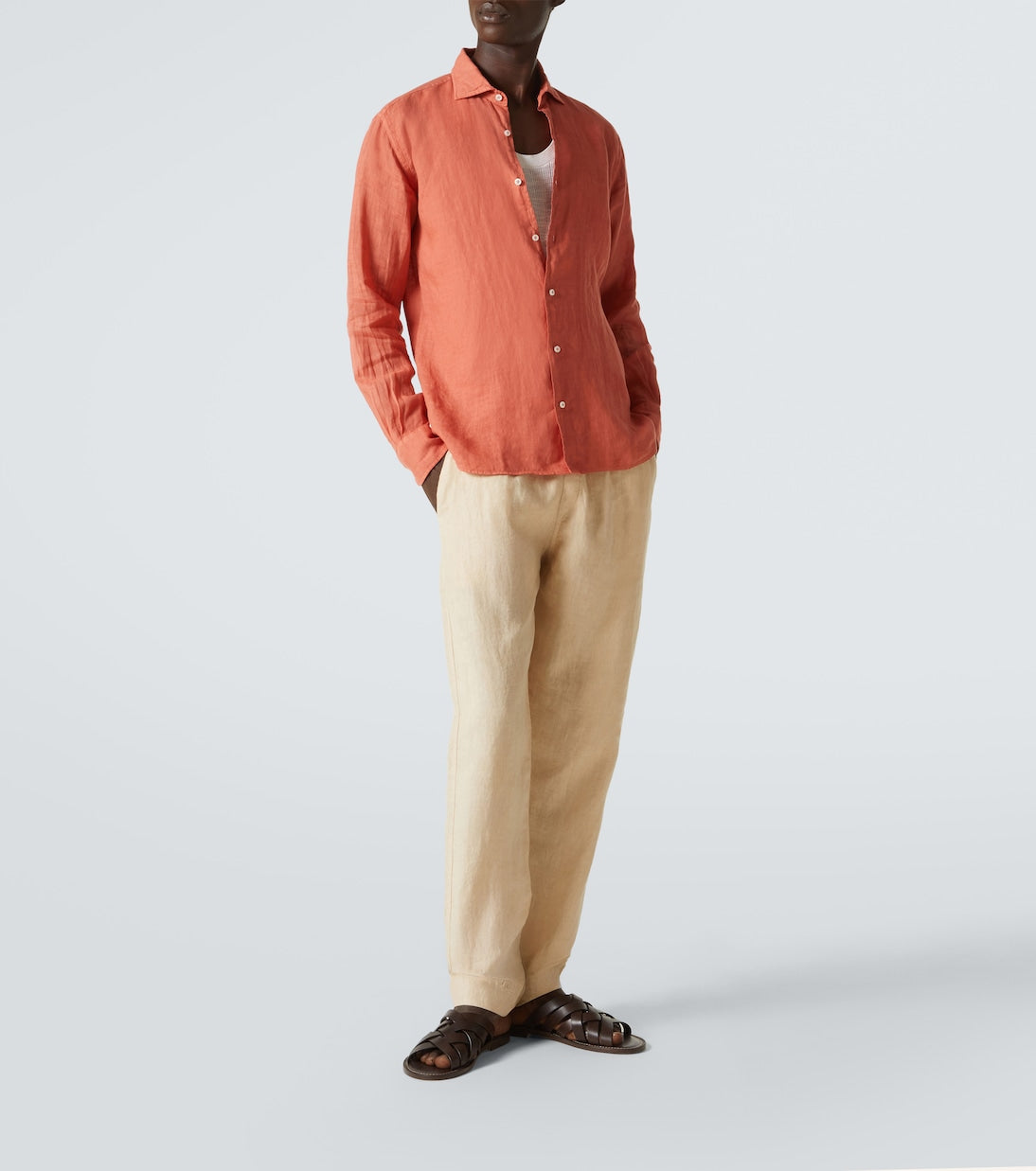 Fedeli - Linen Oxford shirt