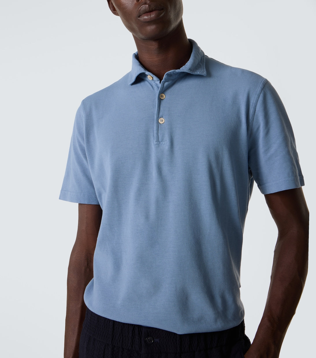 Fedeli - Cotton piqué polo shirt