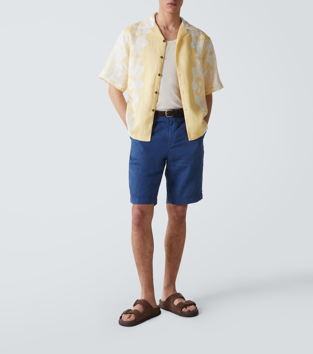 Fedeli - Ajaccio linen Bermuda shorts