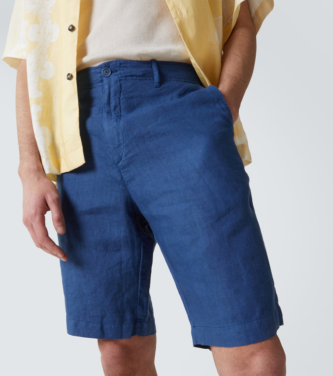 Fedeli - Ajaccio linen Bermuda shorts