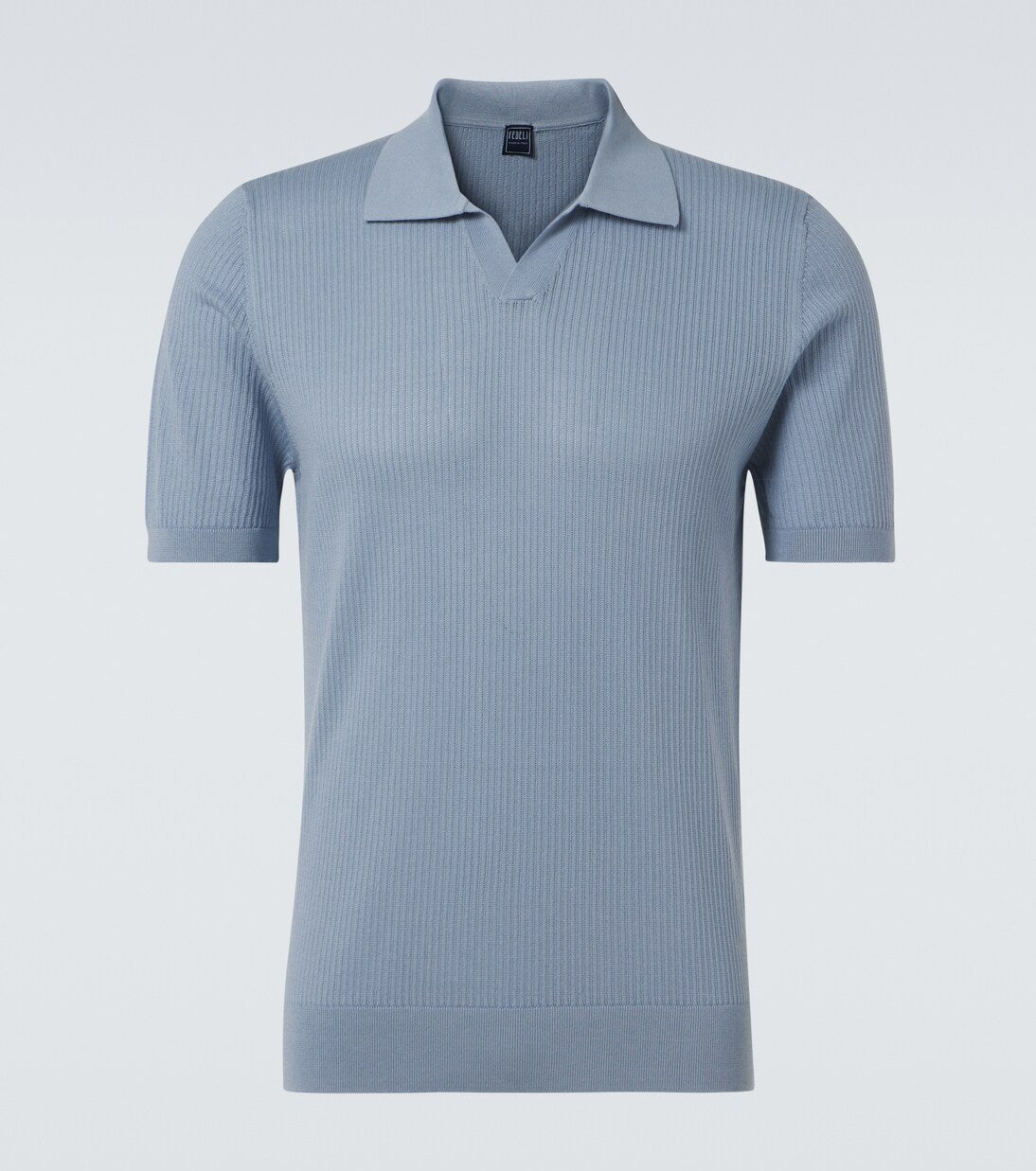 Fedeli - Cotton piqué polo shirt