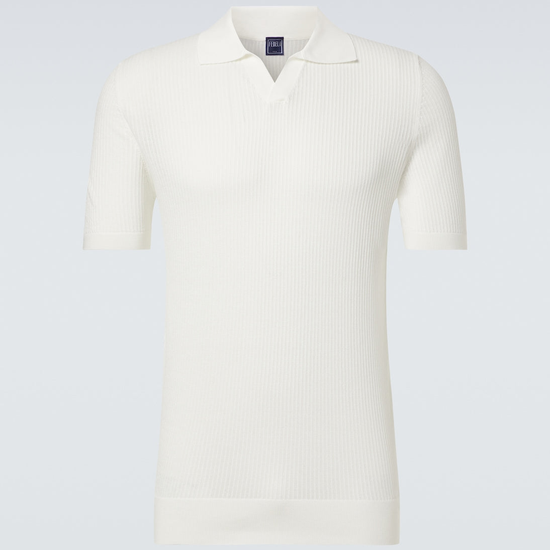 Fedeli - Cotton piqué polo shirt