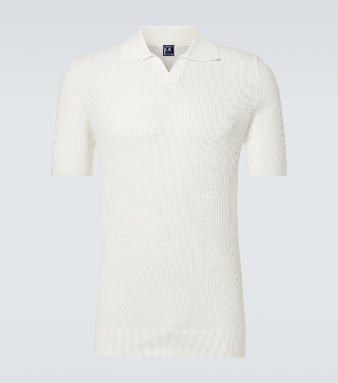 Fedeli - Cotton piqué polo shirt
