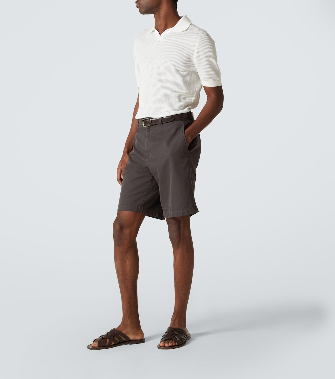 Fedeli - Cotton piqué polo shirt