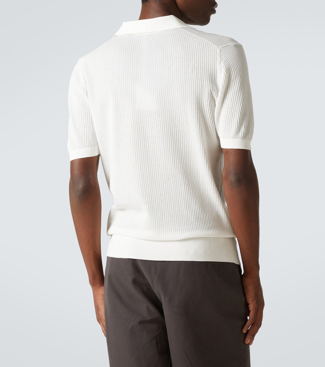Fedeli - Cotton piqué polo shirt