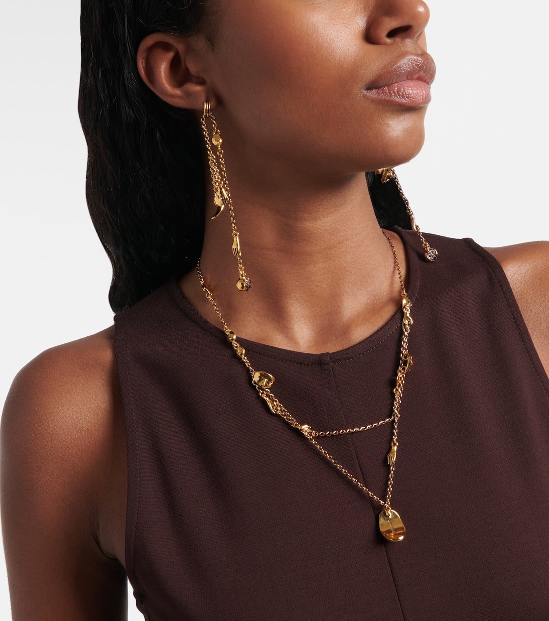 Lemaire - Estampe drop earrings