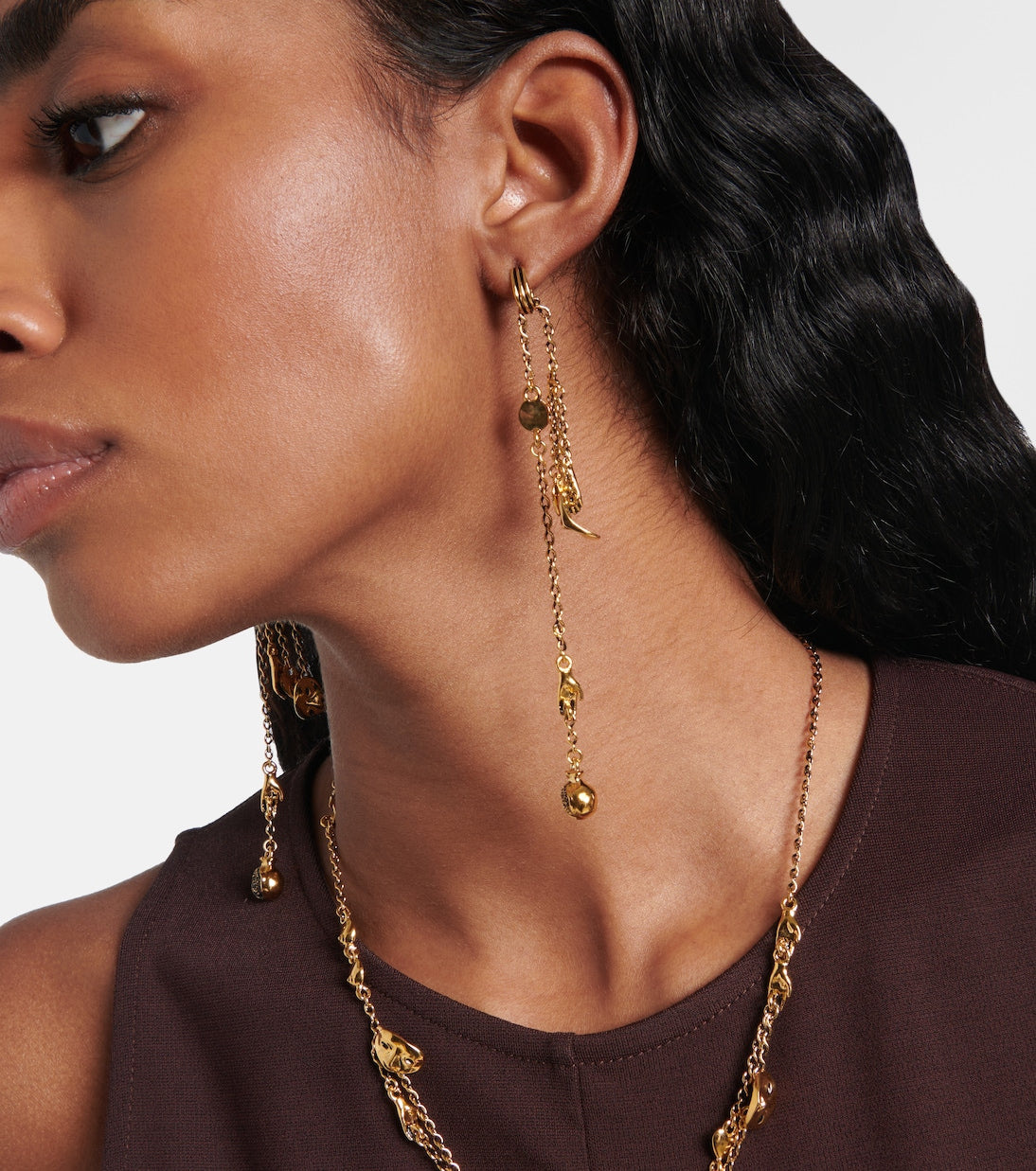 Lemaire - Estampe drop earrings