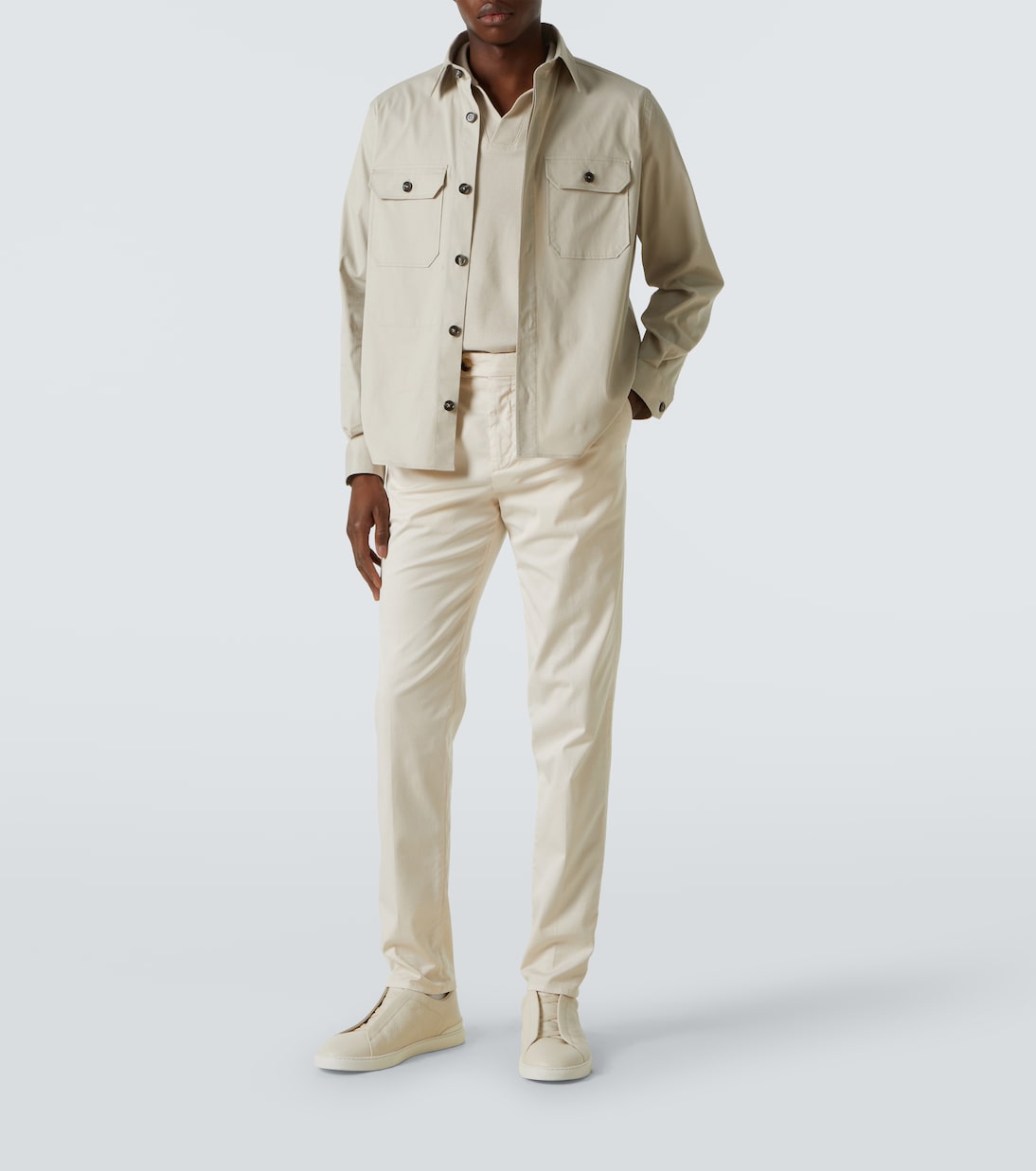 Zegna - Cotton-blend overshirt