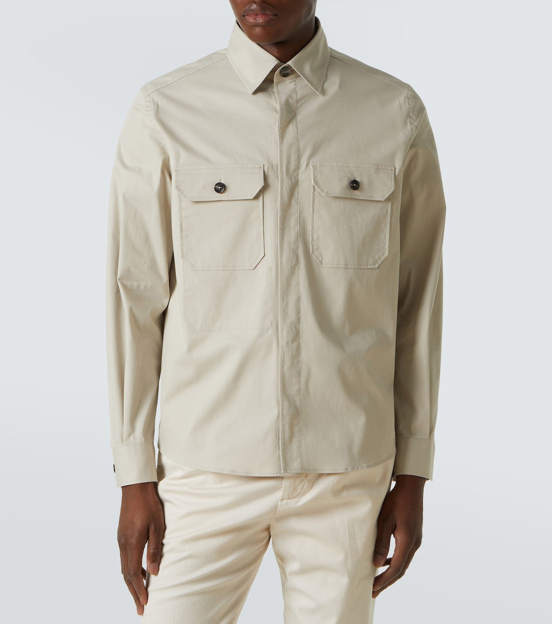 Zegna - Cotton-blend overshirt