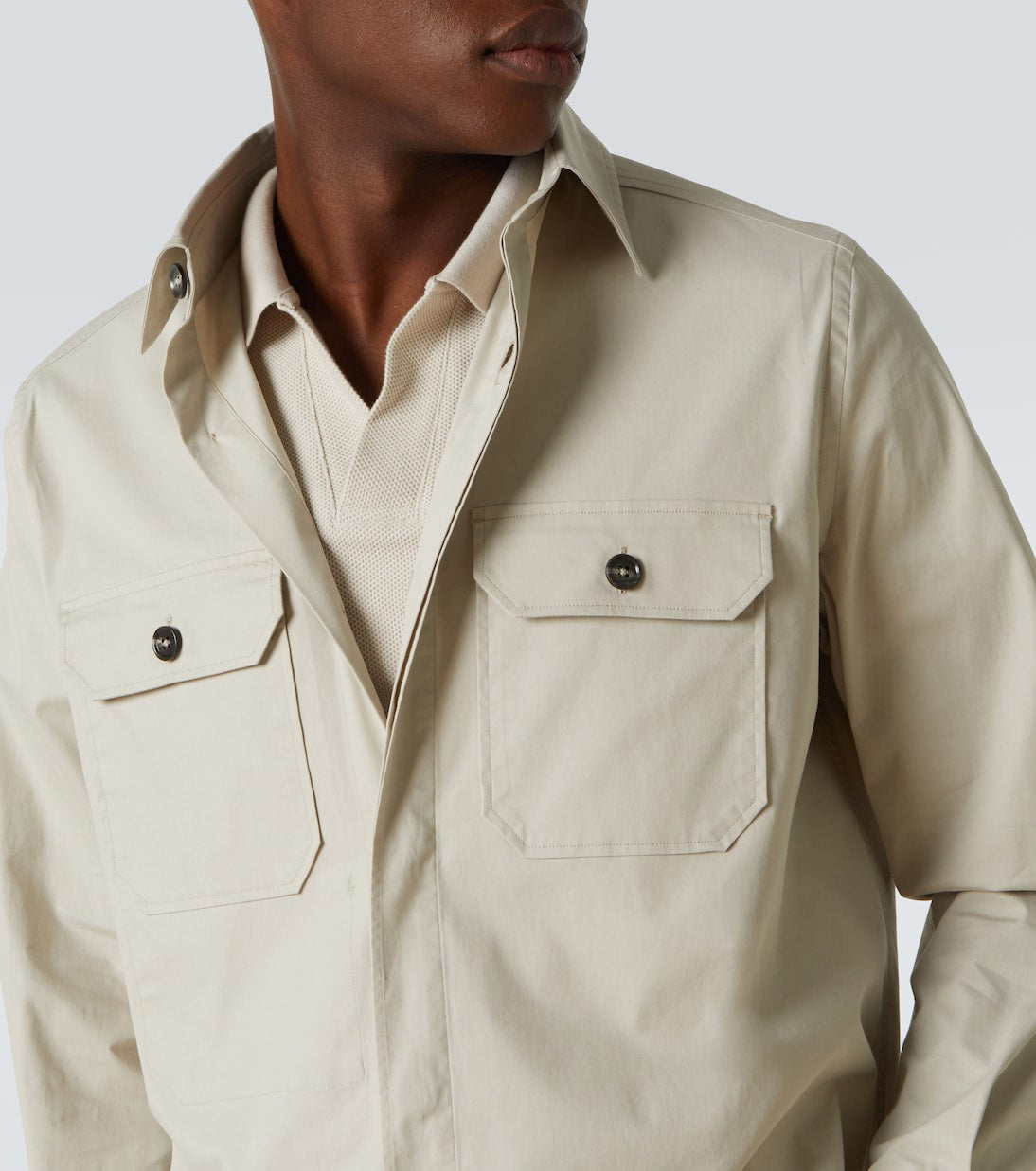 Zegna - Cotton-blend overshirt