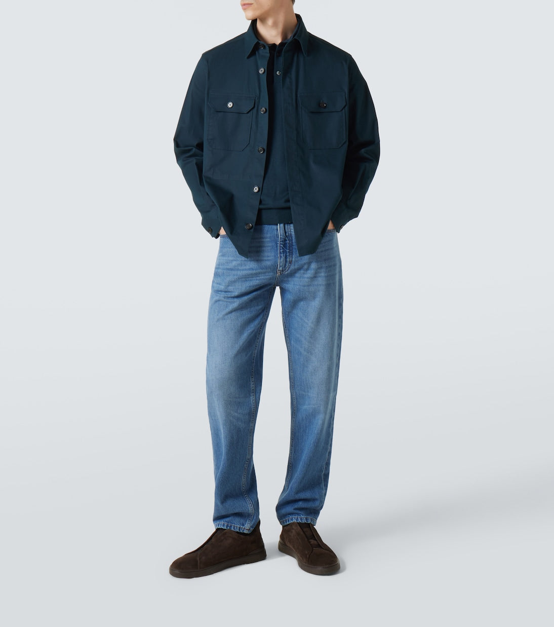 Zegna - Cotton-blend overshirt
