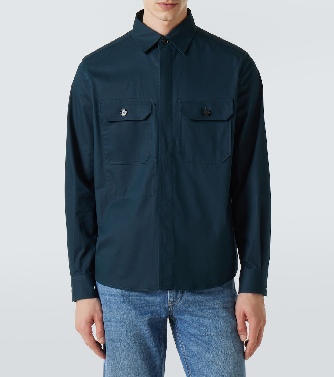 Zegna - Cotton-blend overshirt