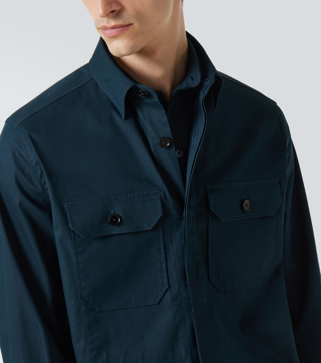 Zegna - Cotton-blend overshirt