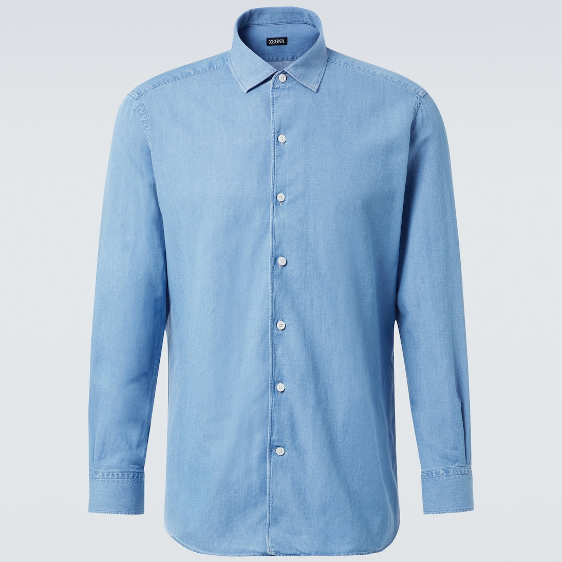 Zegna - Cotton and linen denim shirt