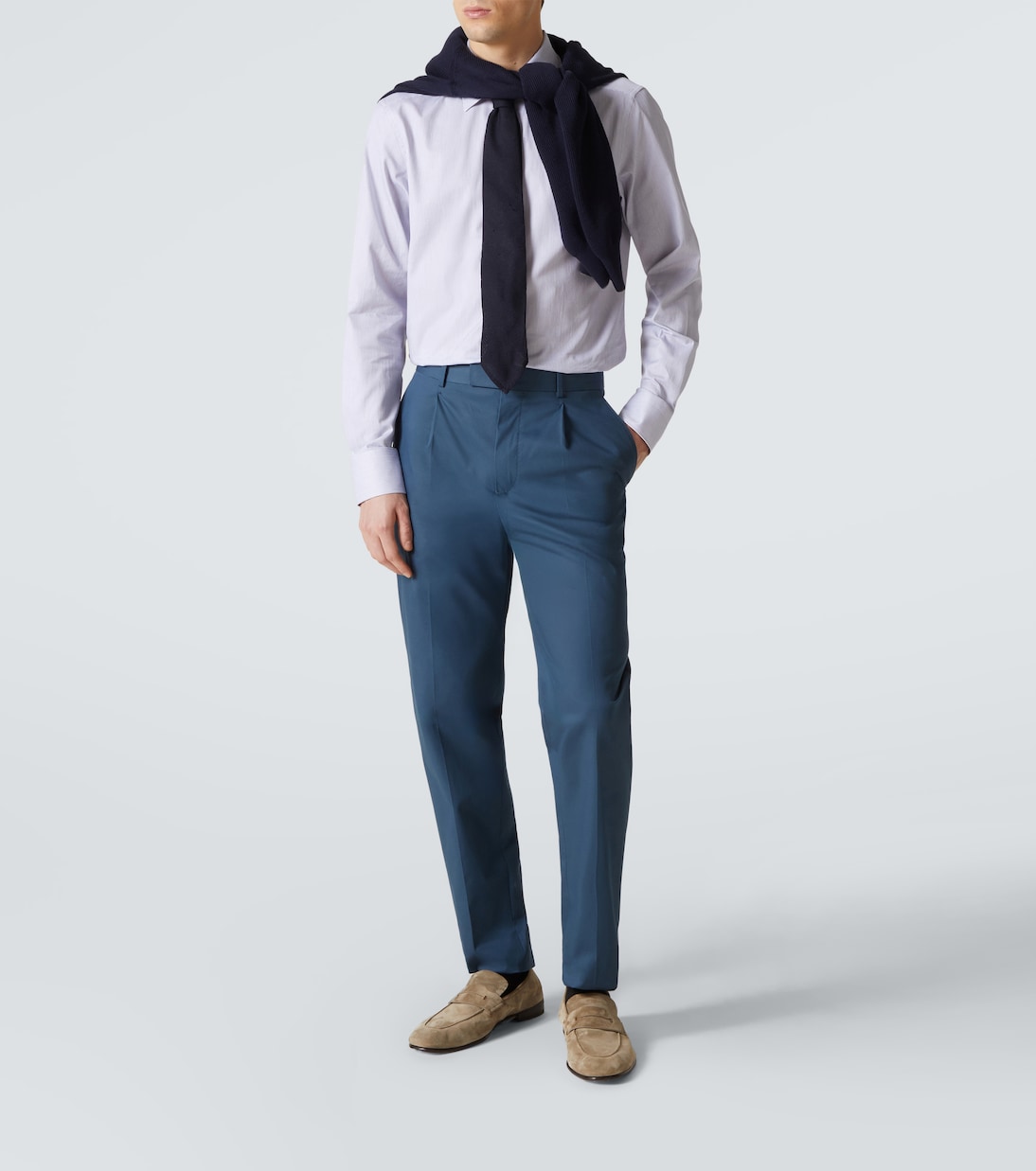 Zegna - Striped cotton shirt