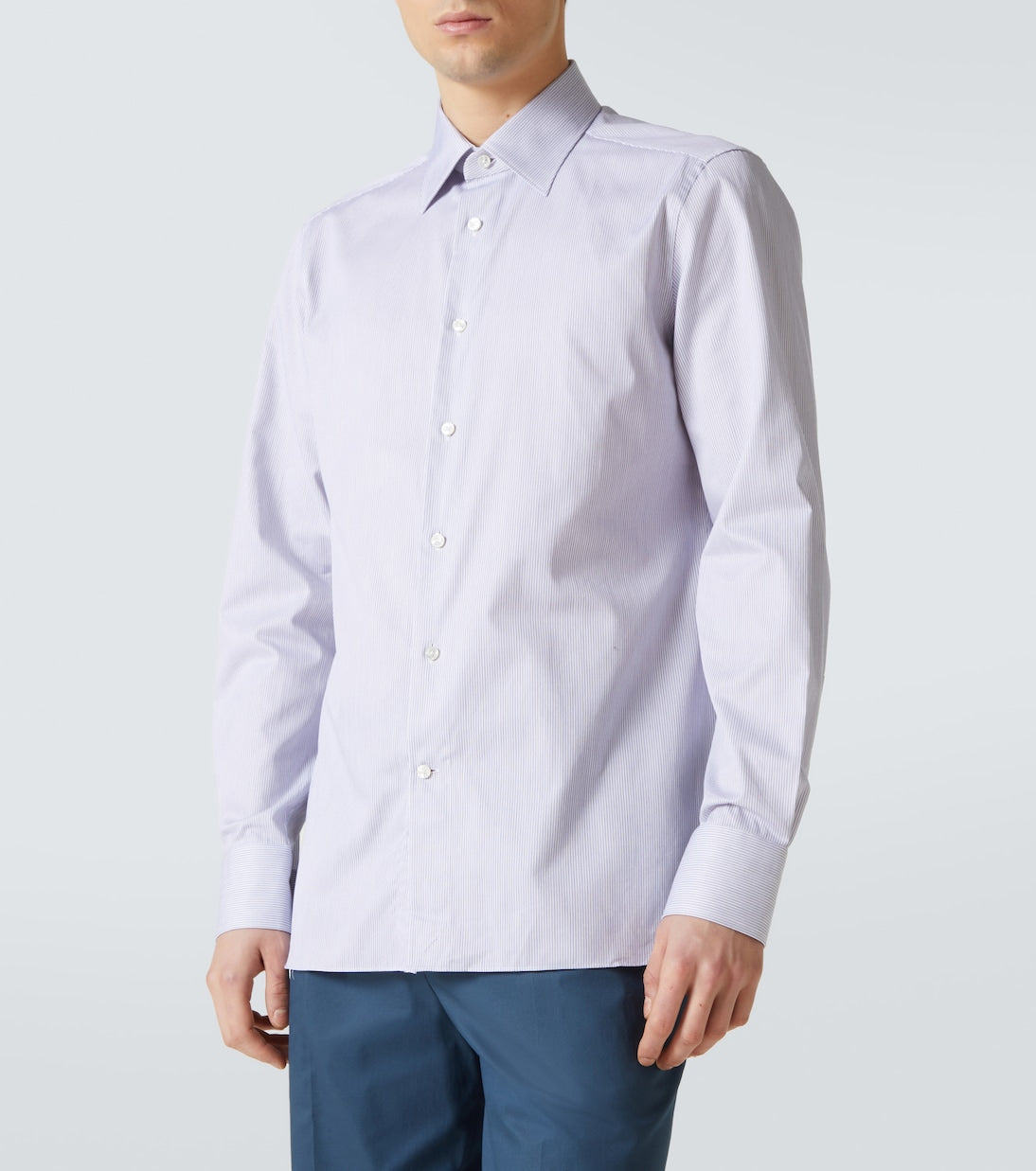 Zegna - Striped cotton shirt