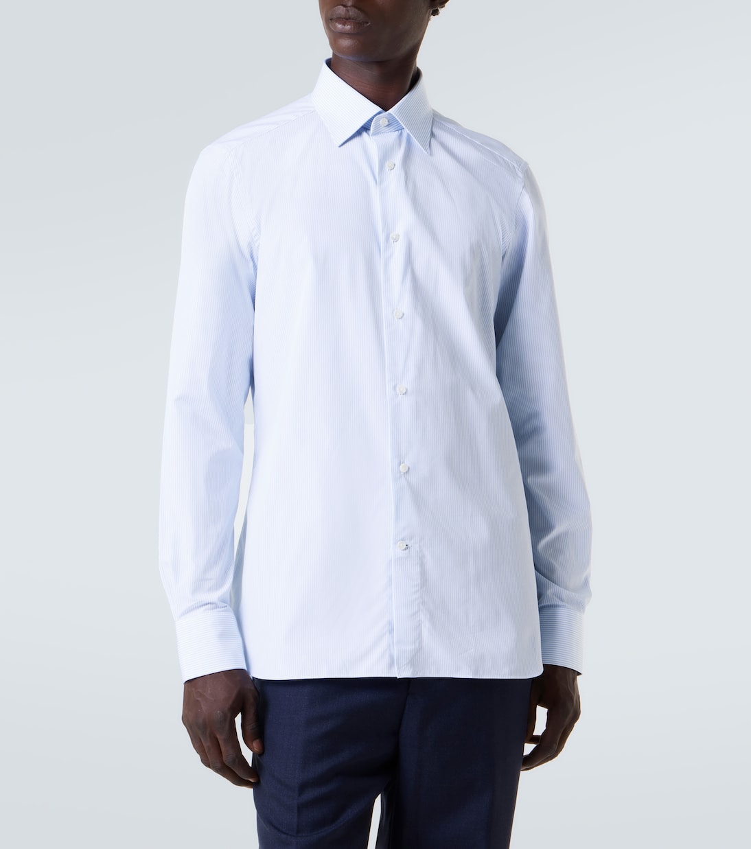 Zegna - Striped cotton shirt