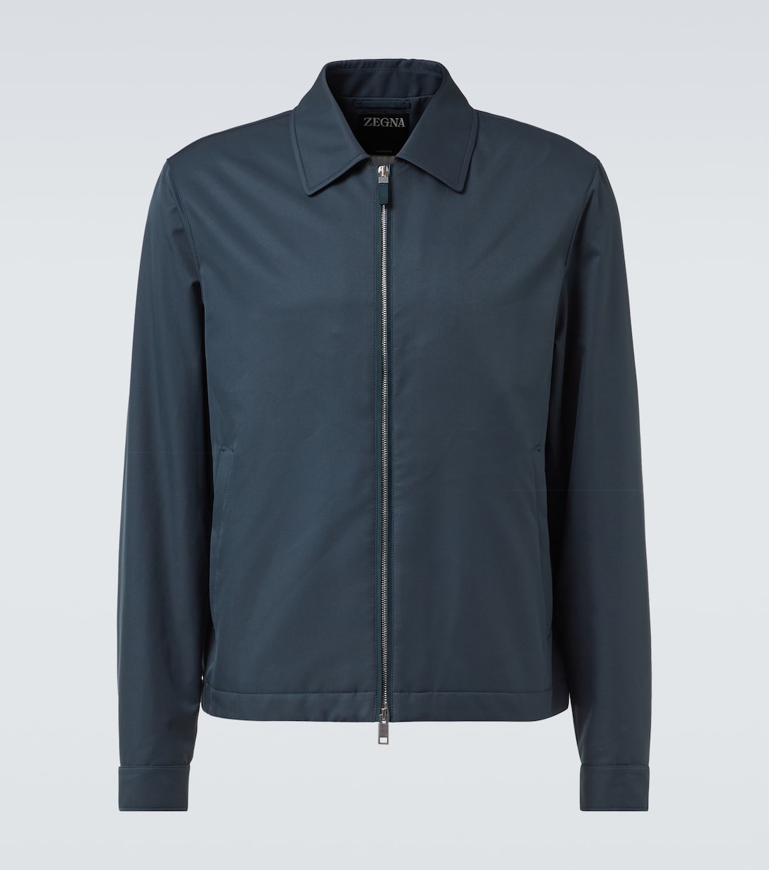 Zegna - Leather-trimmed blouson