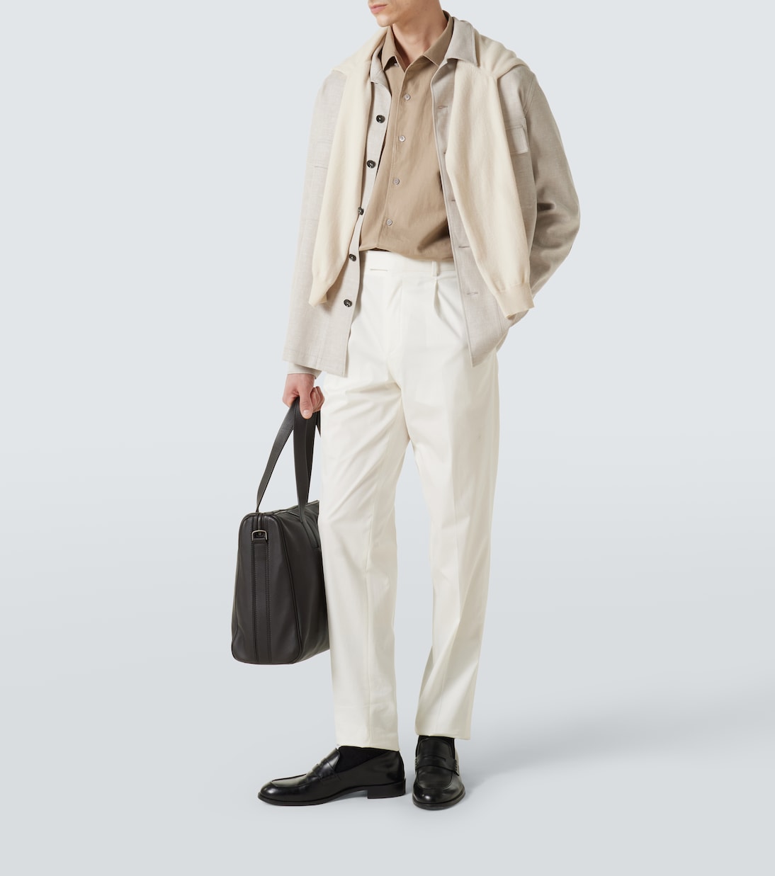 Zegna - Cotton and wool denim shirt