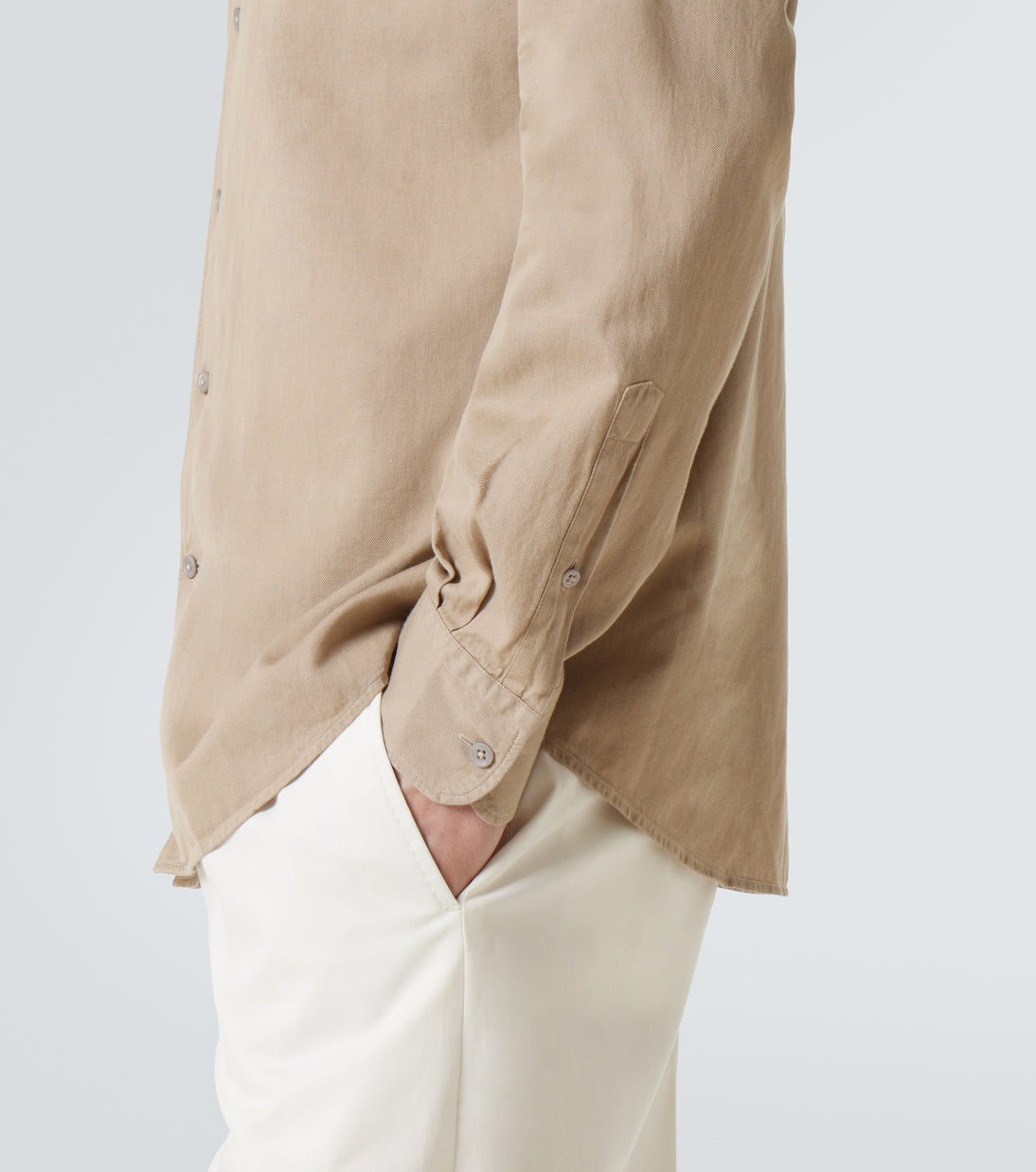 Zegna - Cotton and wool denim shirt