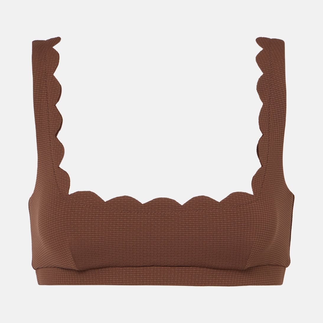 Marysia - Mini Palm Springs scalloped bikini top