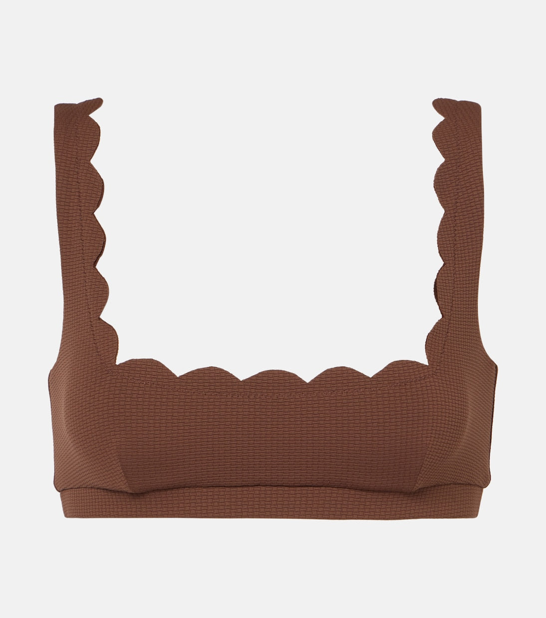 Marysia - Mini Palm Springs scalloped bikini top