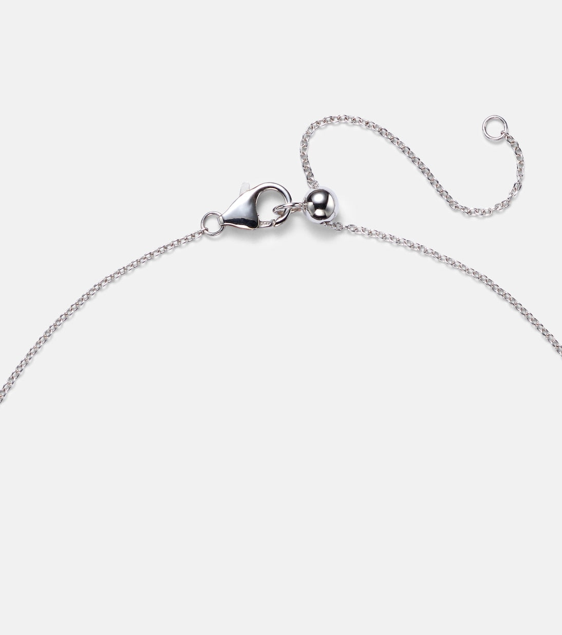 Kamyen - Heart 18kt white gold pendant necklace with diamonds