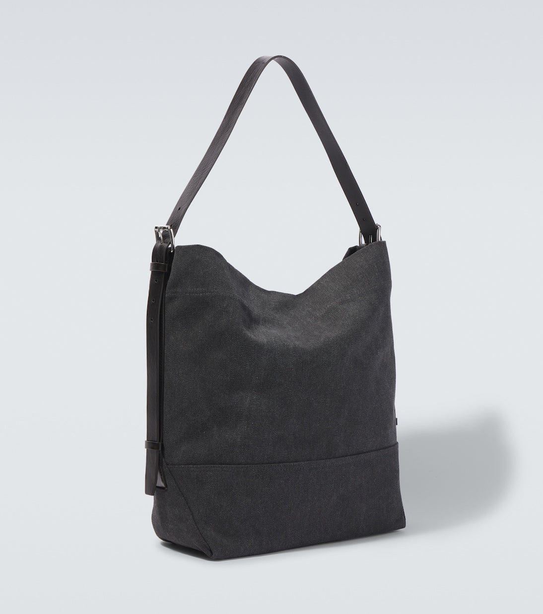Lemaire - Leather-trimmed canvas tote bag