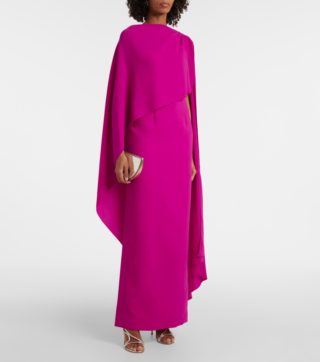 Roksanda - Demetria caped crêpe gown