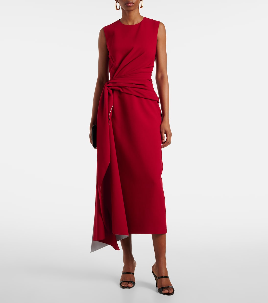 Roksanda - Elham draped crêpe midi dress