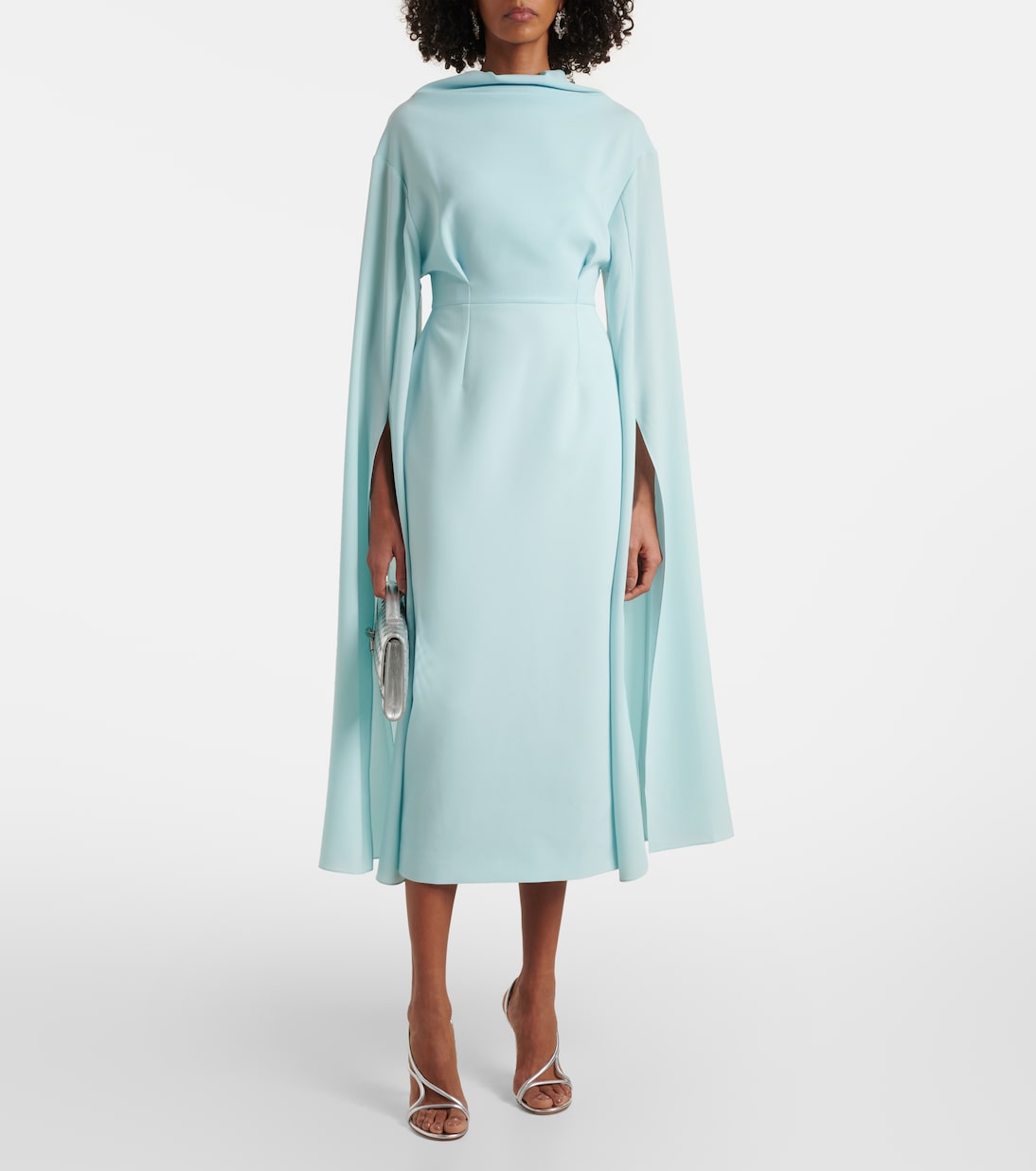 Roksanda - Nour draped crêpe midi dress