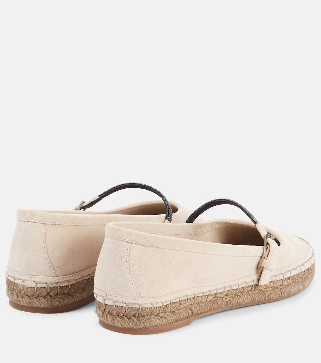 Brunello Cucinelli - Monili suede espadrilles