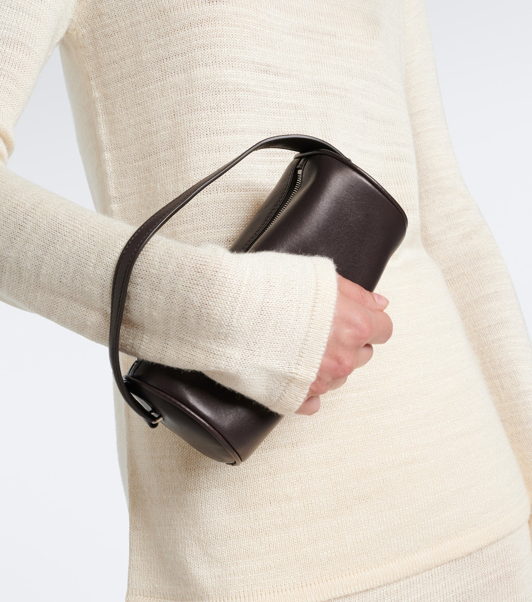 The Row - Round '90s leather tote bag