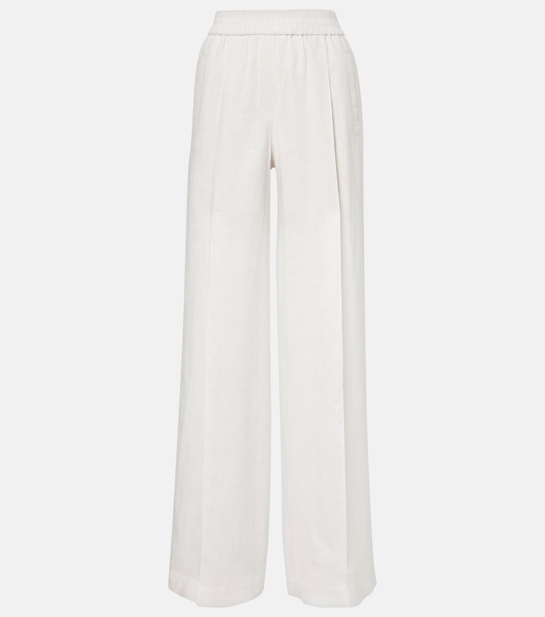 Brunello Cucinelli - Linen wide-leg pants