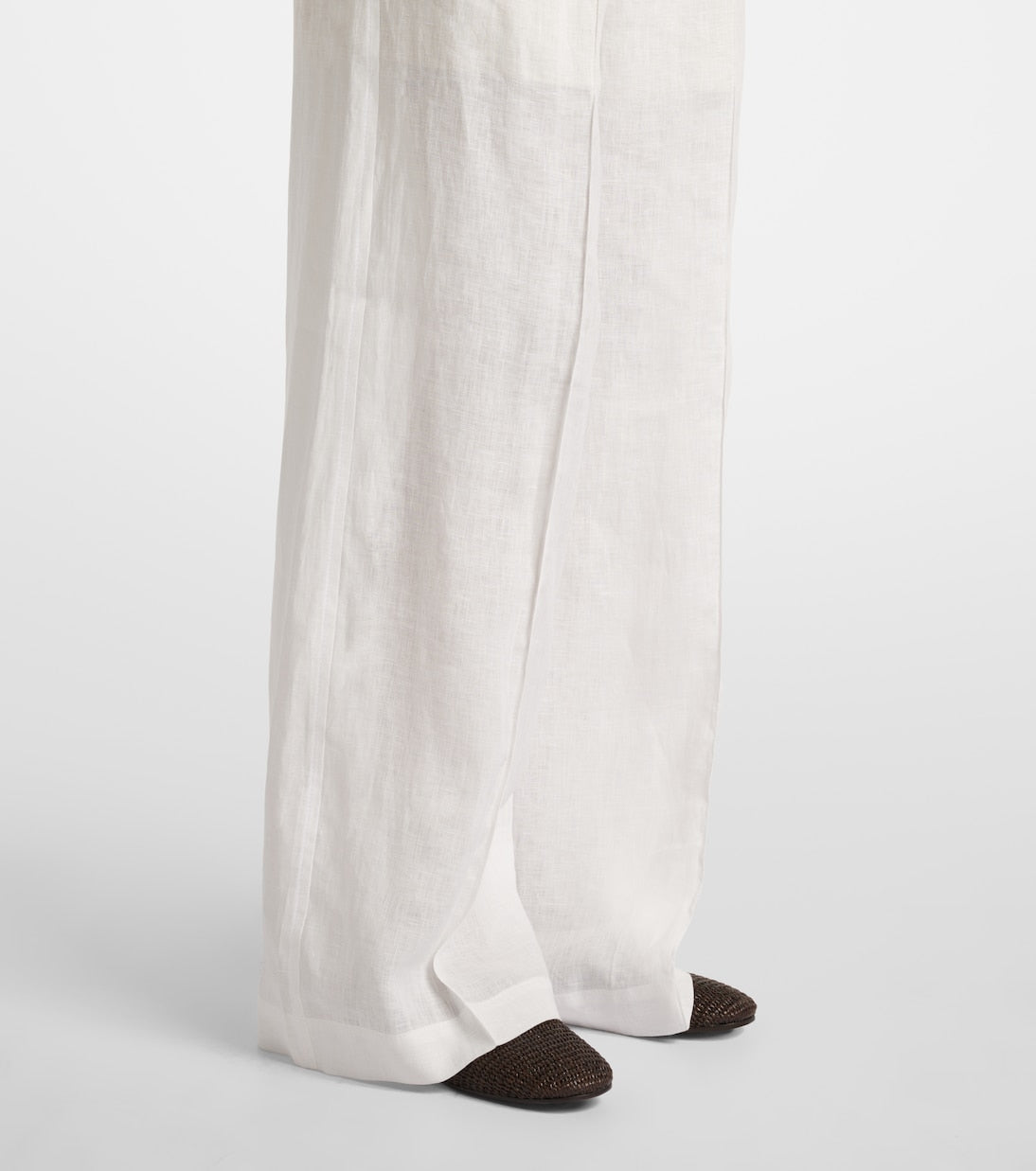 Brunello Cucinelli - Linen wide-leg pants