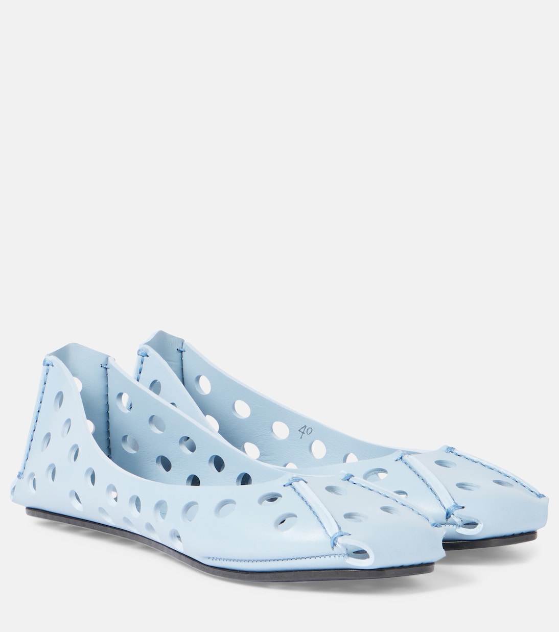 Alaïa - Perfo leather ballet flats
