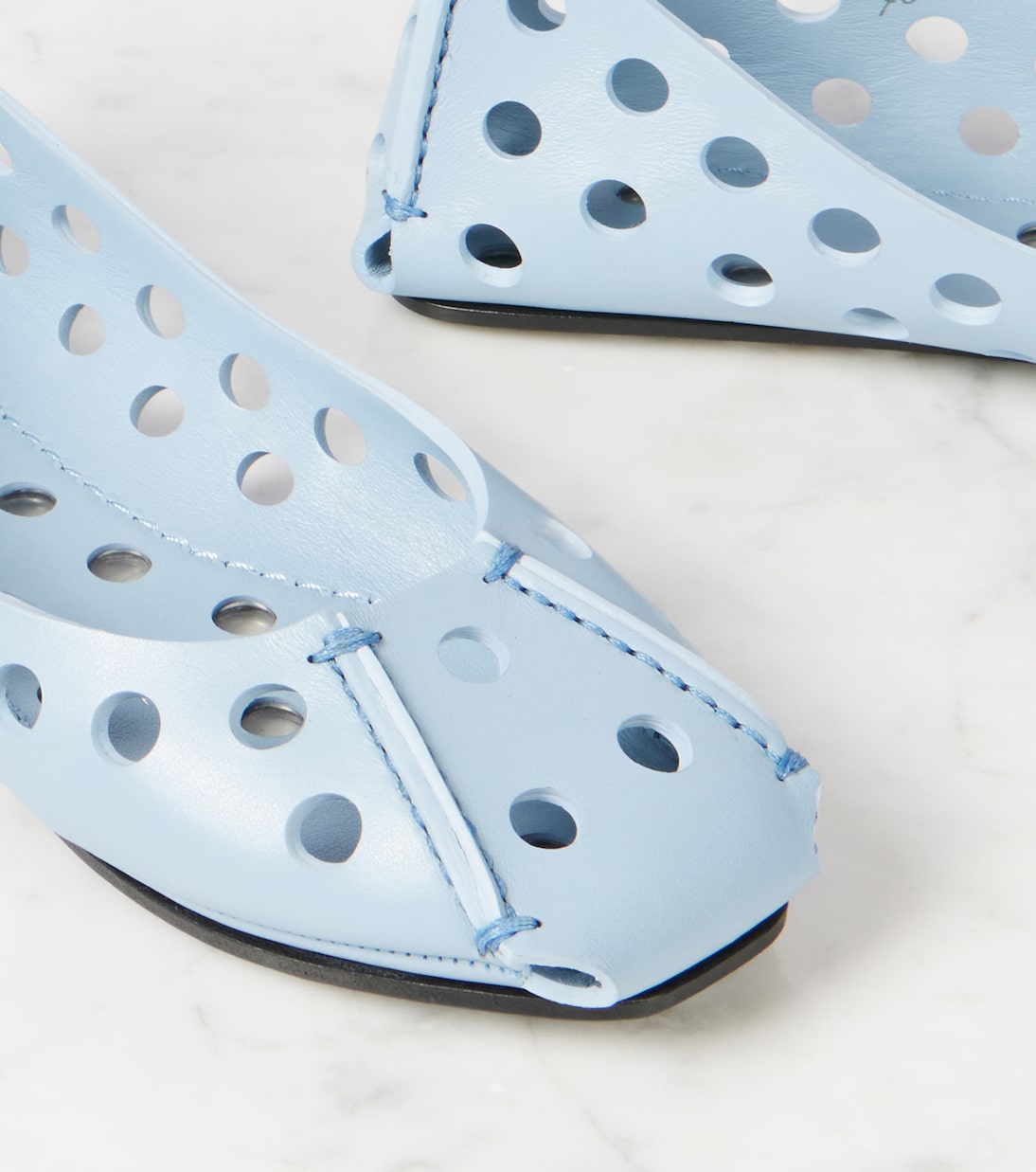 Alaïa - Perfo leather ballet flats