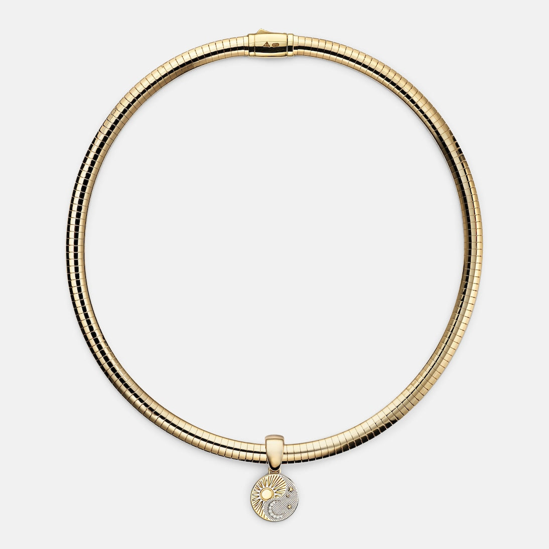 FoundRae - Balance Foundational Keys 18kt yellow and white gold necklace with diamonds