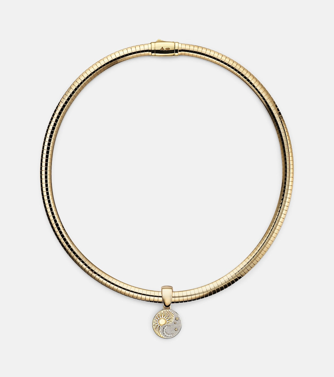 FoundRae - Balance Foundational Keys 18kt yellow and white gold necklace with diamonds