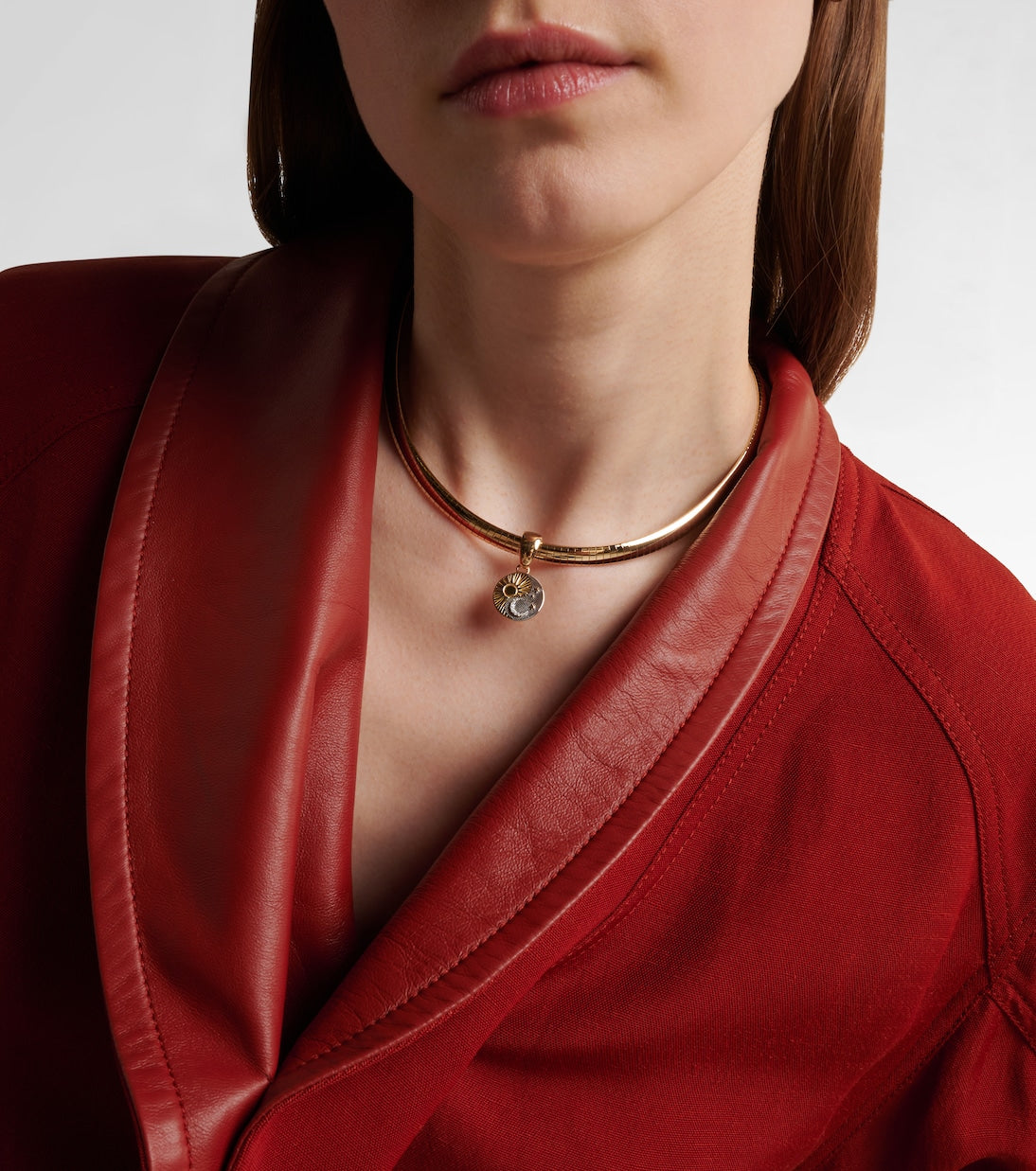 FoundRae - Balance Foundational Keys 18kt yellow and white gold necklace with diamonds