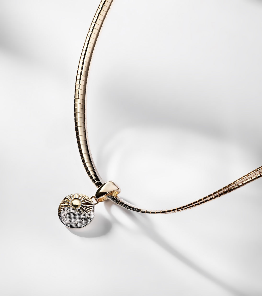 FoundRae - Balance Foundational Keys 18kt yellow and white gold necklace with diamonds