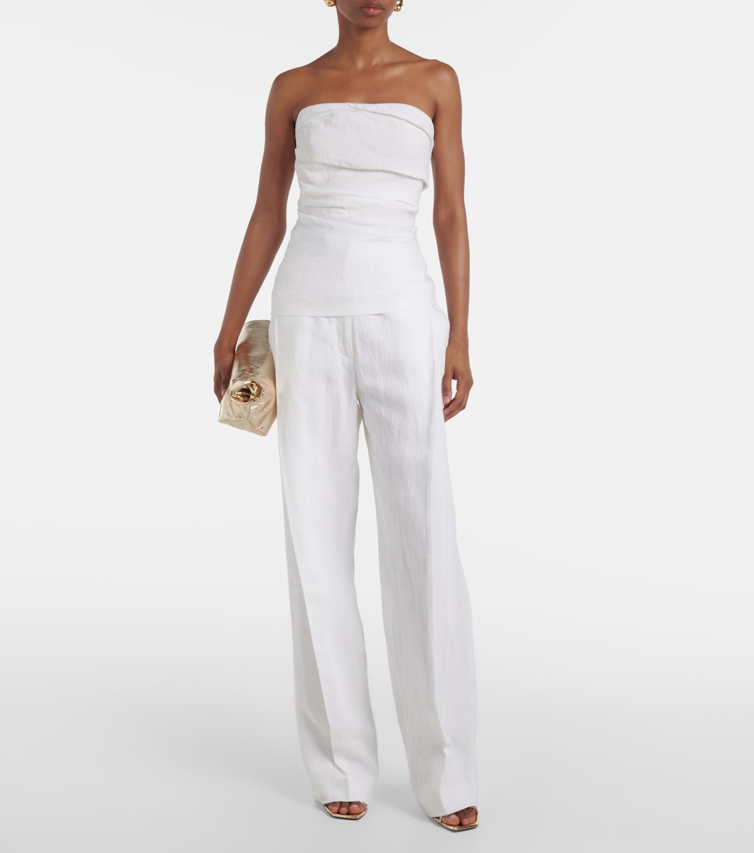 Tove - Izel draped linen top